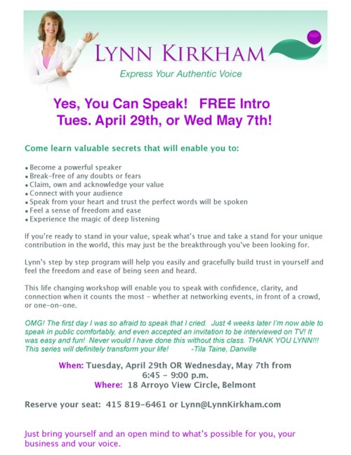 FREE INTRO APRIL MAY 2014